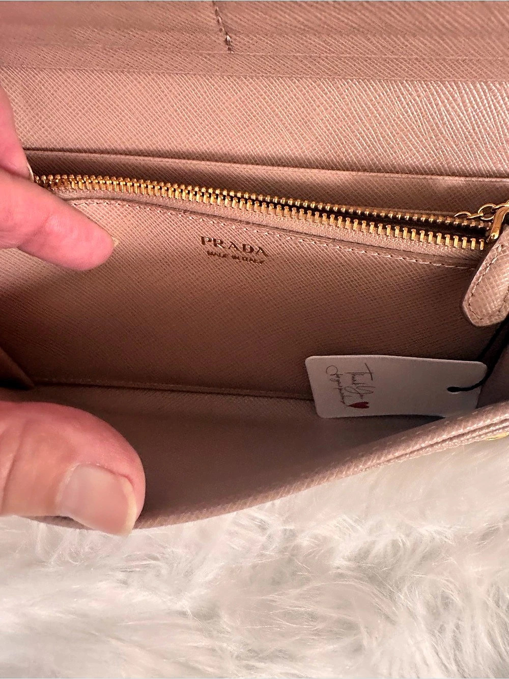 Prada Saffiano Leather Continental Flap Wallet - Picture 16 of 16